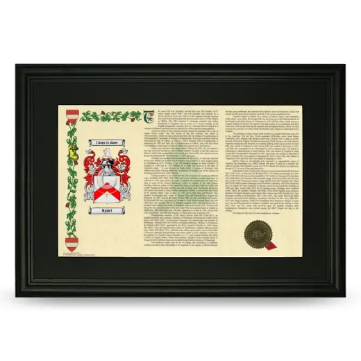 Rydel Deluxe Armorial Landscape Framed- Black