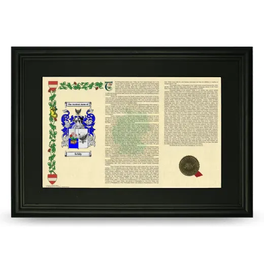 Schly Deluxe Armorial Landscape Framed- Black