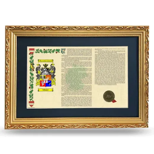 Schnurr Deluxe Armorial Landscape Framed - Gold
