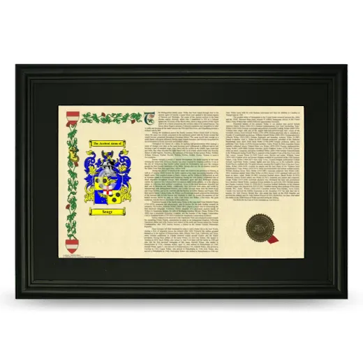 Seagr Deluxe Armorial Landscape Framed- Black