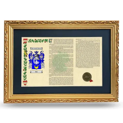 Sen Deluxe Armorial Landscape Framed - Gold