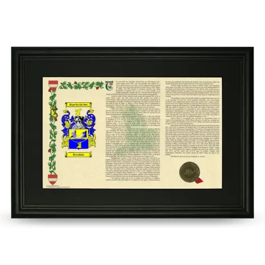 Sessions Deluxe Armorial Landscape Framed- Black