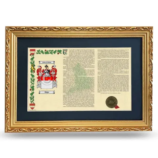 Shipe Deluxe Armorial Landscape Framed - Gold