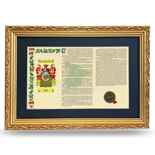 Siero Deluxe Armorial Landscape Framed - Gold
