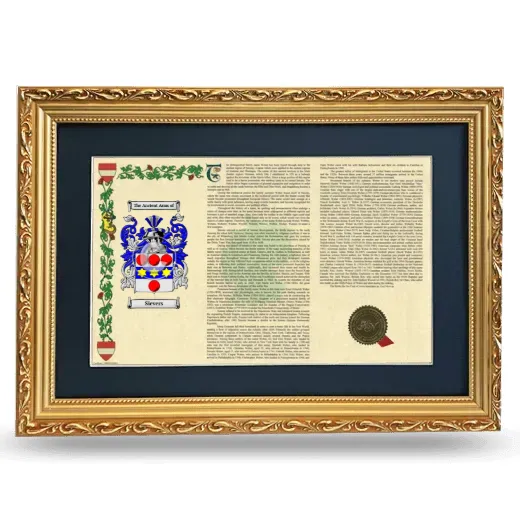 Sievers Deluxe Armorial Landscape Framed - Gold