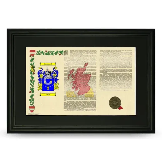 Sith Deluxe Armorial Landscape Framed- Black