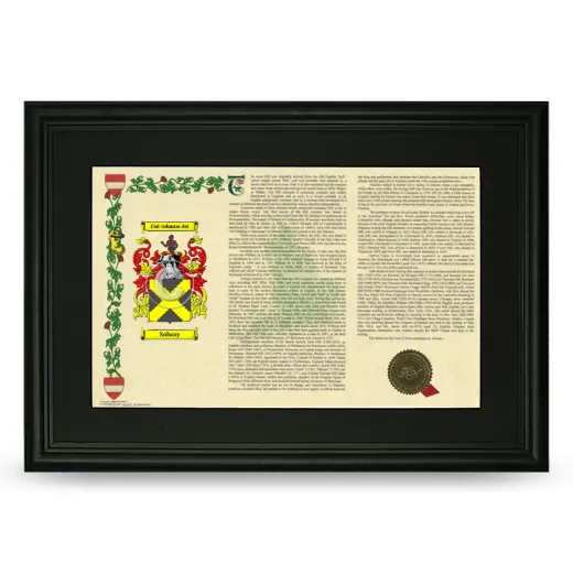 Solway Deluxe Armorial Landscape Framed- Black