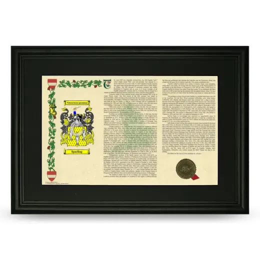 Sparling Deluxe Armorial Landscape Framed- Black