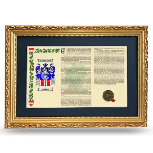 Stahlberg Deluxe Armorial Landscape Framed - Gold
