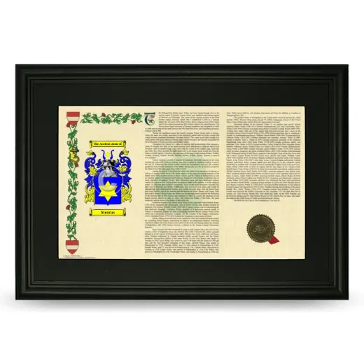 Stearns Deluxe Armorial Landscape Framed- Black