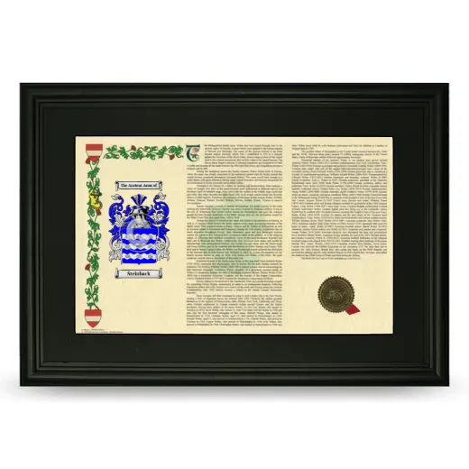 Steinback Deluxe Armorial Landscape Framed- Black