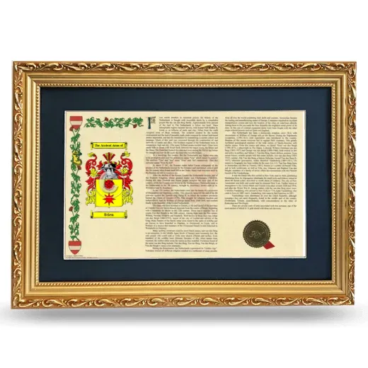 Stien Deluxe Armorial Landscape Framed - Gold