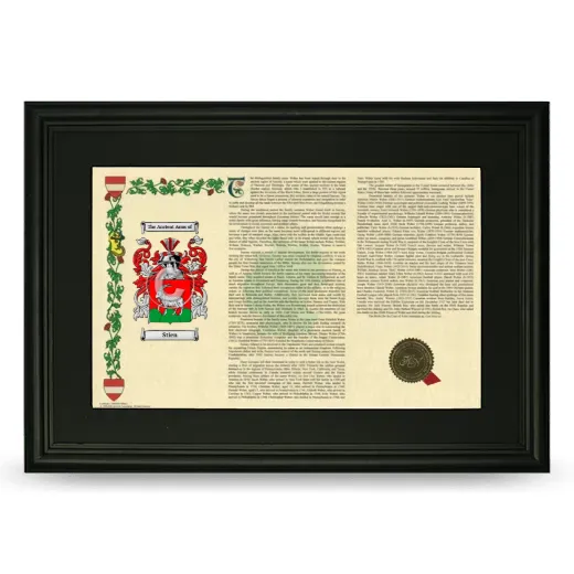 Stien Deluxe Armorial Landscape Framed- Black