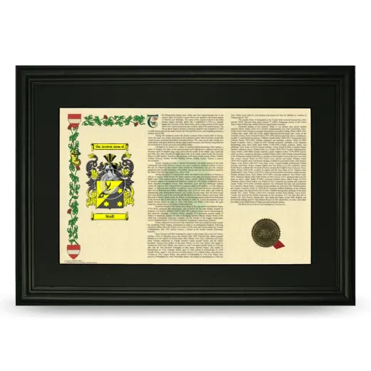 Stoll Deluxe Armorial Landscape Framed- Black
