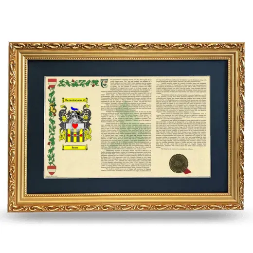 Stott Deluxe Armorial Landscape Framed - Gold