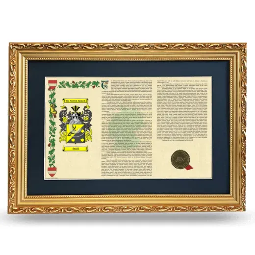 Stull Deluxe Armorial Landscape Framed - Gold