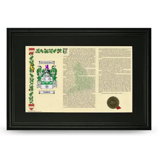 Sudduth Deluxe Armorial Landscape Framed- Black