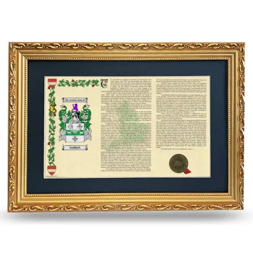 Sudduth Deluxe Armorial Landscape Framed - Gold