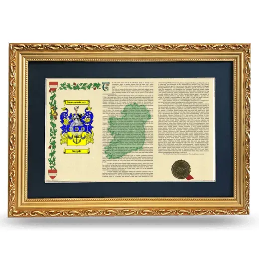 Supple Deluxe Armorial Landscape Framed - Gold