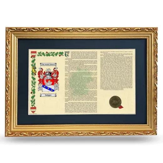 Swigger Deluxe Armorial Landscape Framed - Gold