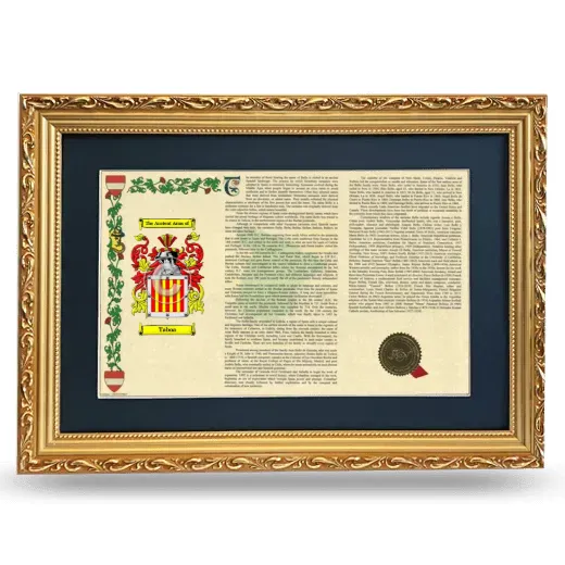 Taboa Deluxe Armorial Landscape Framed - Gold