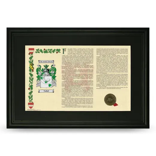 Tachel Deluxe Armorial Landscape Framed- Black