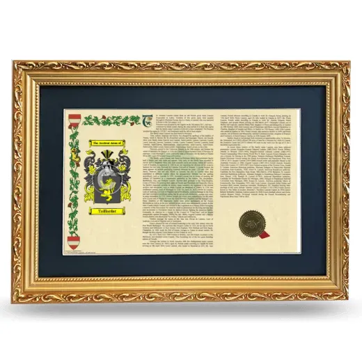 Taillardat Deluxe Armorial Landscape Framed - Gold