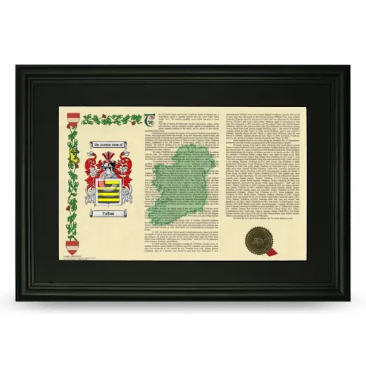 Tallon Deluxe Armorial Landscape Framed- Black