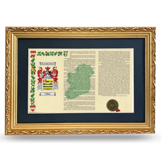 Tallon Deluxe Armorial Landscape Framed - Gold