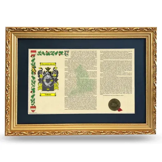 Talman Deluxe Armorial Landscape Framed - Gold