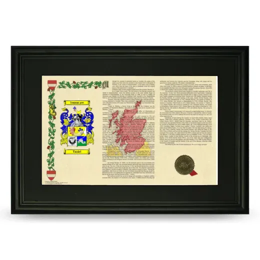 Taniel Deluxe Armorial Landscape Framed- Black