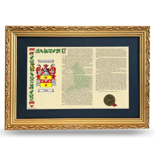 Tease Deluxe Armorial Landscape Framed - Gold
