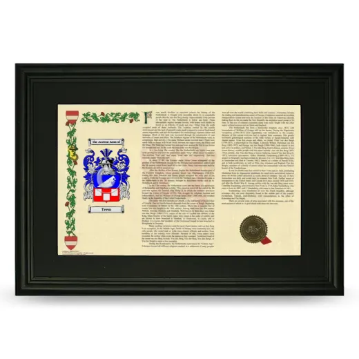 Teem Deluxe Armorial Landscape Framed- Black