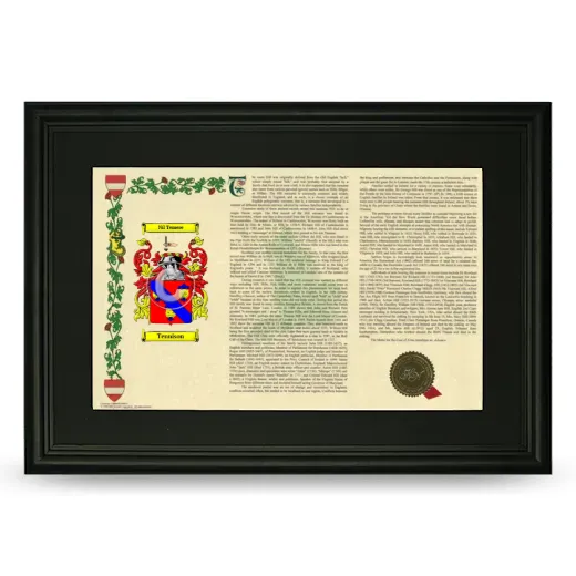 Tennison Deluxe Armorial Landscape Framed- Black