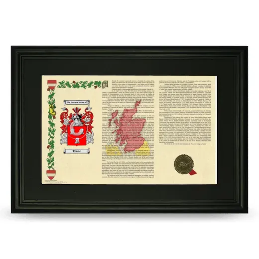 Thane Deluxe Armorial Landscape Framed- Black