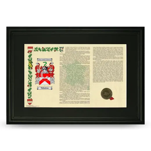 Thibodeau Deluxe Armorial Landscape Framed- Black