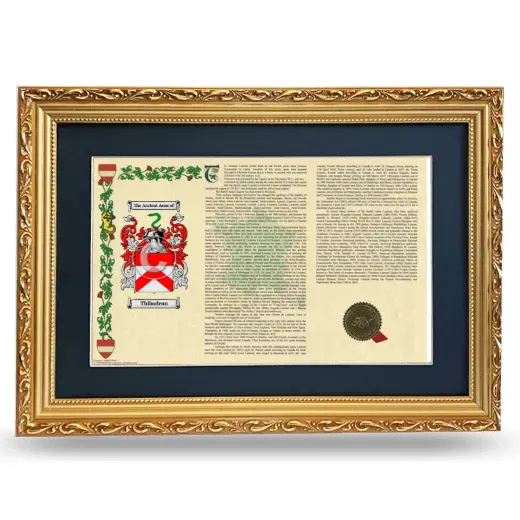 Thibodeau Deluxe Armorial Landscape Framed - Gold