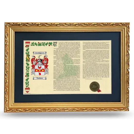 Thorburn Deluxe Armorial Landscape Framed - Gold