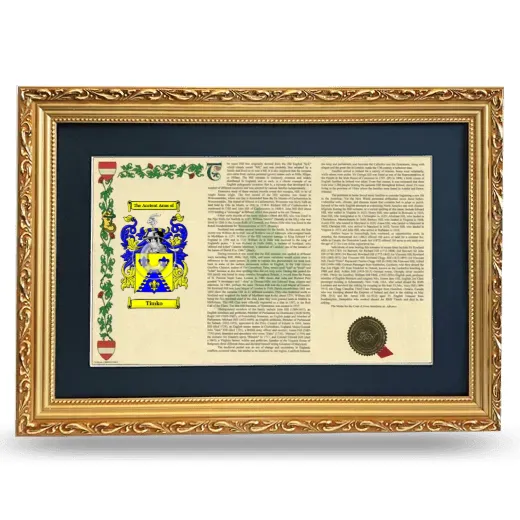 Timko Deluxe Armorial Landscape Framed - Gold