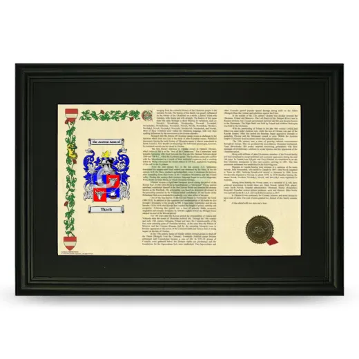 Tkach Deluxe Armorial Landscape Framed- Black