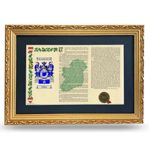 Trainer Deluxe Armorial Landscape Framed - Gold