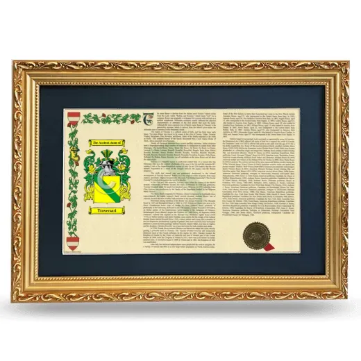 Traversari Deluxe Armorial Landscape Framed - Gold