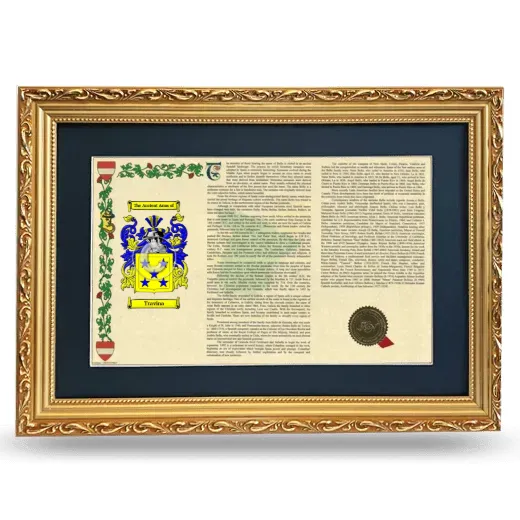 Travina Deluxe Armorial Landscape Framed - Gold