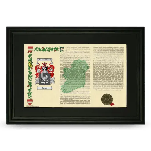 Treacy Deluxe Armorial Landscape Framed- Black