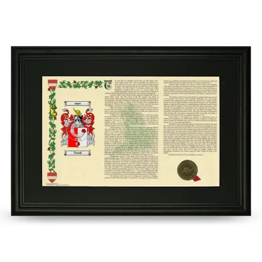 Trend Deluxe Armorial Landscape Framed- Black