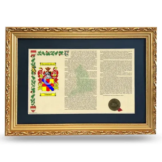 Trimmel Deluxe Armorial Landscape Framed - Gold