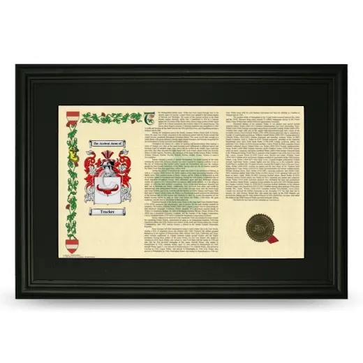 Trucker Deluxe Armorial Landscape Framed- Black