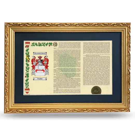 Trucker Deluxe Armorial Landscape Framed - Gold
