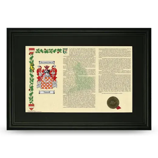 Trussell Deluxe Armorial Landscape Framed- Black