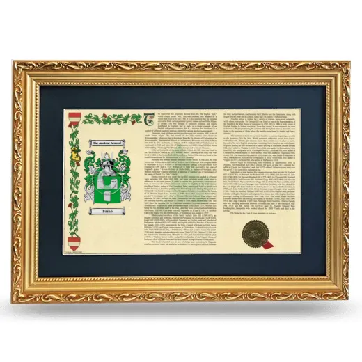 Tume Deluxe Armorial Landscape Framed - Gold